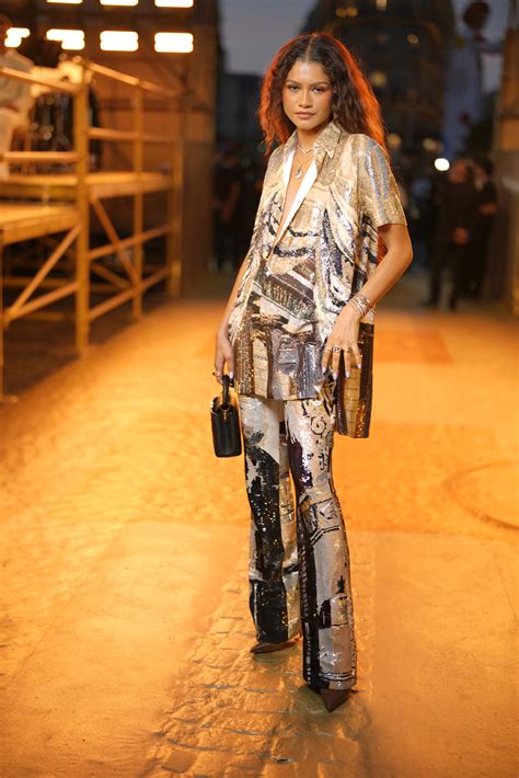 zendaya at louis vuitton show|louis vuitton fashion show.